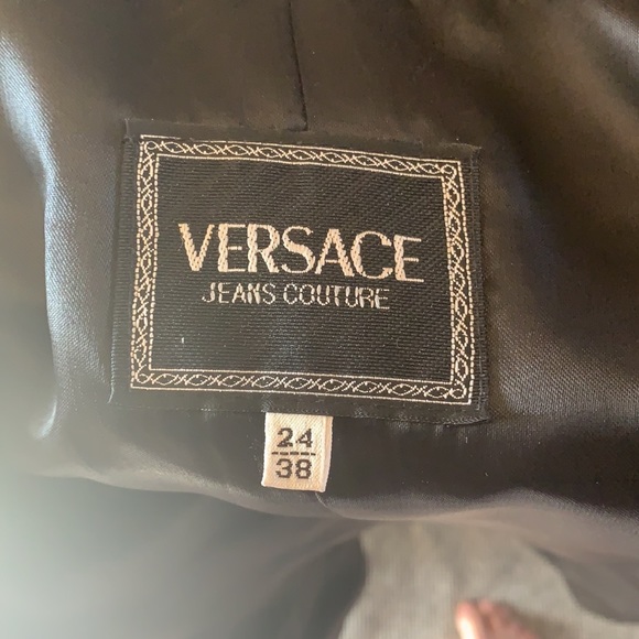 - Vintage Versace blue stripe Blazer - - Picture 9 of 9